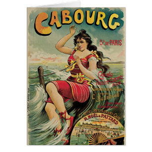 Cabourg, Frankreich Strand Resort, Vintage Reise K