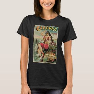 Cabourg, Frankreich Strand Resort, Vintage Reise K T-Shirt