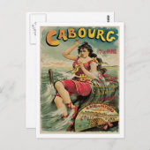 Cabourg Paris Frankreich Vintage Travel Postkarte (Vorne/Hinten)