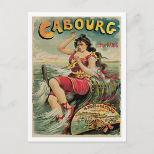 Cabourg Paris Frankreich Vintage Travel Postkarte