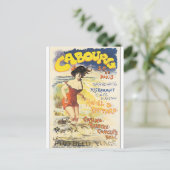 Cabourg Vintage Travel Poster Postkarte (Stehend Vorderseite)