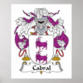 Cabral Familienwappen Poster (Vorne)