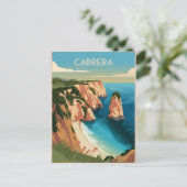 Cabrera Spanien Vintage Postkarte (Stehend Vorderseite)