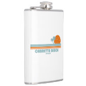 Cabretta Beach Sapelo Island Georgia Sun Palm Tree Flachmann (Rechts)