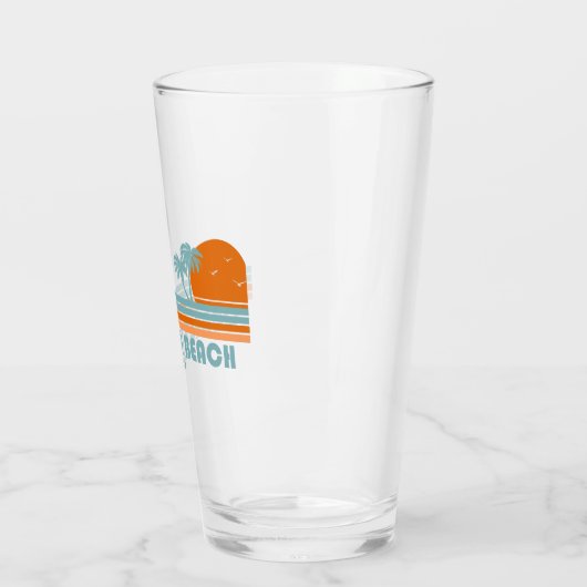 Cabretta Beach Sapelo Island Georgia Sun Palm Tree Glas (Links)