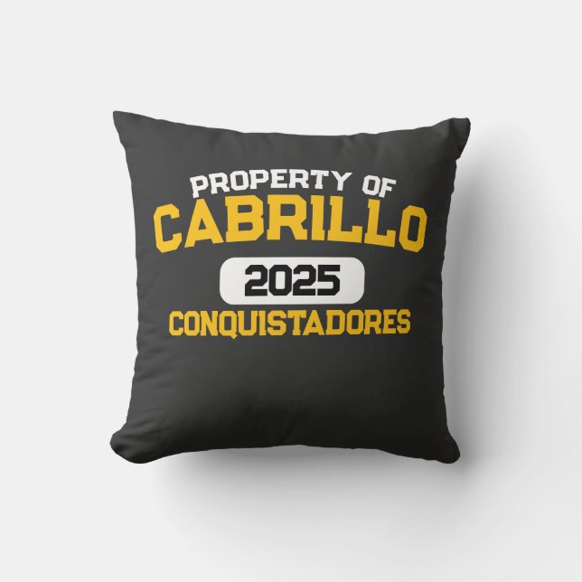Cabrillo Library Hoodie Kissen (Vorderseite)