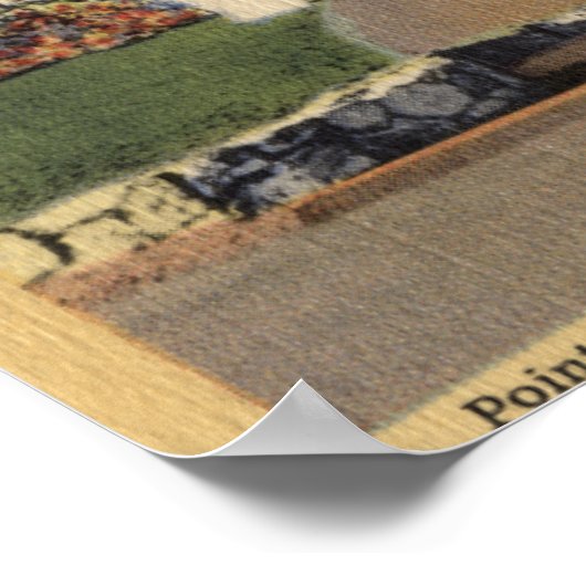 Cabrillo Nat'l Monument, Leuchtturm Point Loma Poster (Ecke)