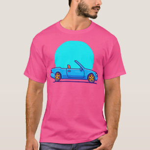 Cabriolet Car Cartoon Illustration T-Shirt