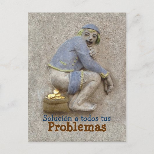 Caca de Oro ~ Tarjeta Postal / Invitación Postkarte (Vorderseite)