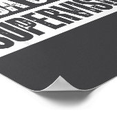 Caca Show Supervisor Funny Quotes Funny Sayings Hu Poster (Ecke)