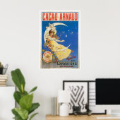 Cacao Arnaud Vintage Schokolade Drink und Kunst Poster (Heimbüro)