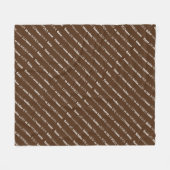 CACAO Chocolate Multilingual Fleecedecke (Vorderseite (Horizontal))