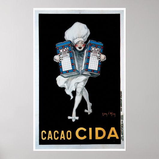 Cacao Cida Vintage Küche und Kunst Poster (Vorne)