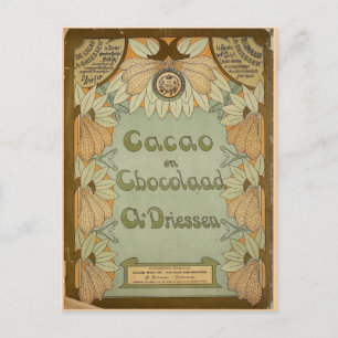 Cacao en Chocolaad Dutch Chocolate 1900 Postkarte