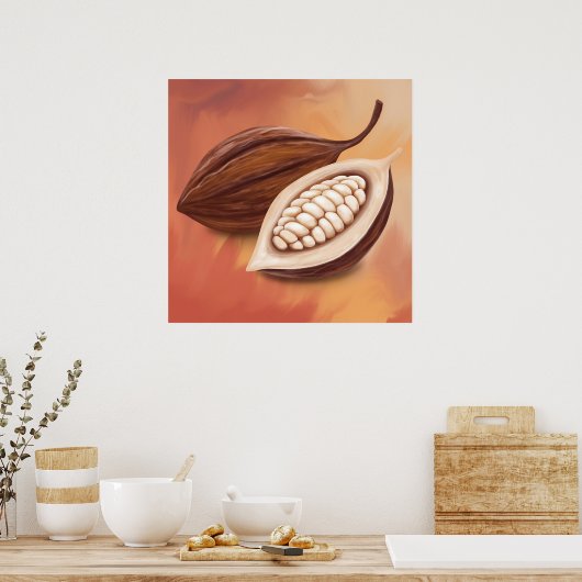 Cacao Pod Poster (Küche)