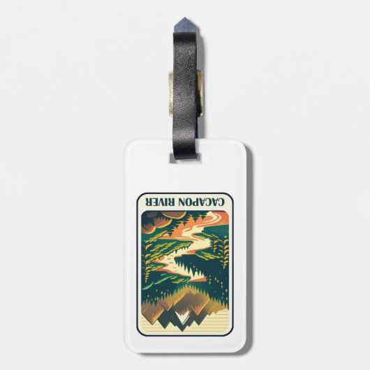 Cacapon River West Virginia Colors Gepäckanhänger (Rückseite vertikal)
