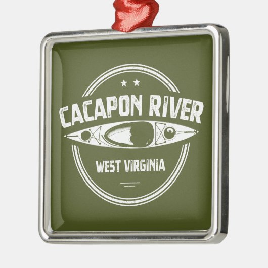 Cacapon River, West Virginia Ornament Aus Metall (Links)