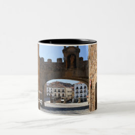 Caceres Arch, Spanien Zweifarbige Tasse