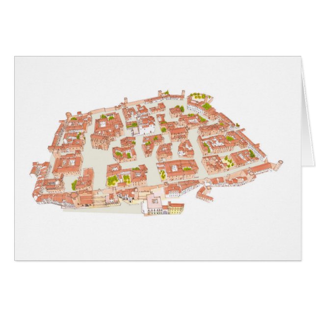 Caceres Spanien. Mittelalterliche Stadt (Vorderseite (Horizontal))
