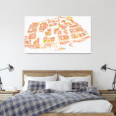 Caceres Spanien. Mittelalterliche Stadt Leinwanddruck (Insitu (Schlafzimmer))