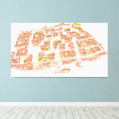 Caceres Spanien. Mittelalterliche Stadt Leinwanddruck (Insitu (Holzboden))