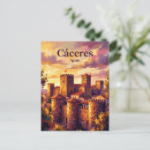 Cáceres Spanien Postkarte (Stehend Vorderseite)