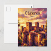 Cáceres Spanien Postkarte (Vorne/Hinten)