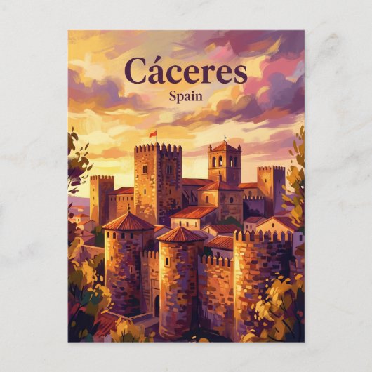 Cáceres Spanien Postkarte (Vorderseite)