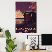 Cachalot Large WPA-Style Poster (Heimbüro)
