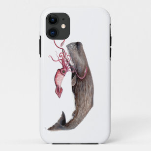 Cachalote und Tintenfisch iPhone 11 Hülle