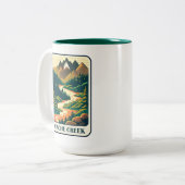 Cache Creek California Colors Zweifarbige Tasse (Vorderseite Links)
