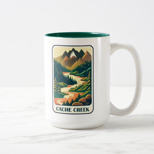 Cache Creek California Colors Zweifarbige Tasse (Rechts)