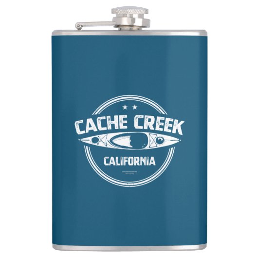 Cache Creek California Kayaking Flachmann (Vorderseite)