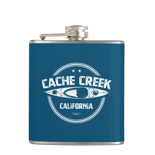 Cache Creek California Kayaking Flachmann (Vorderseite)