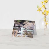 Cache de Poudre Wild River Colorado Karte (Gelbe Blume)