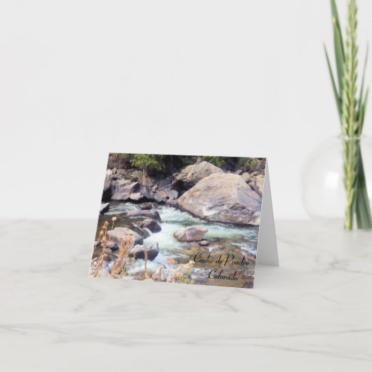 Cache de Poudre Wild River Colorado Karte (Vorderseite)