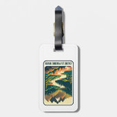 Cache la Poudre River Colorado Colors Gepäckanhänger (Rückseite vertikal)