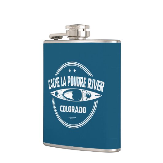 Cache la Poudre River Colorado Kayaking Flachmann (Links)