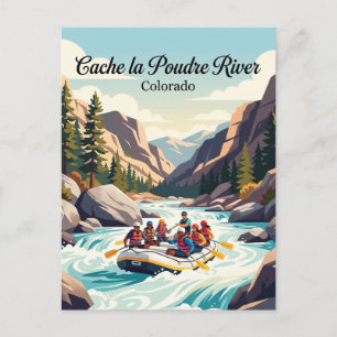 Cache la Poudre River Colorado, USA Postkarte