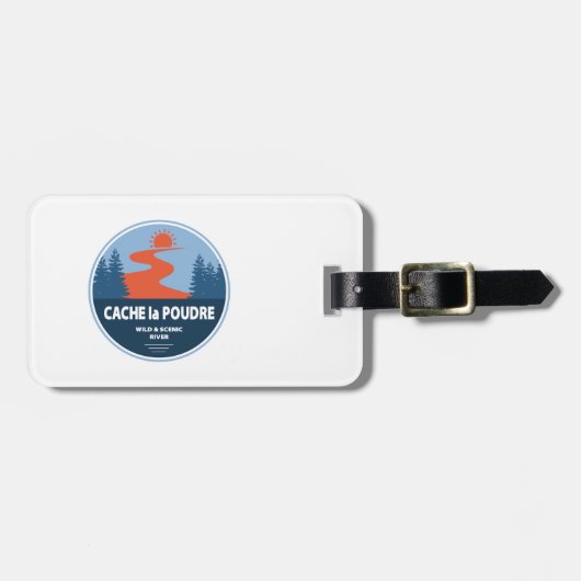 Cache la Poudre Wild and Landschaftlich River Gepäckanhänger (Vorderseite horizontal)