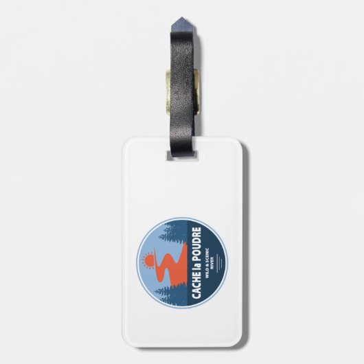 Cache la Poudre Wild and Landschaftlich River Gepäckanhänger (Rückseite vertikal)