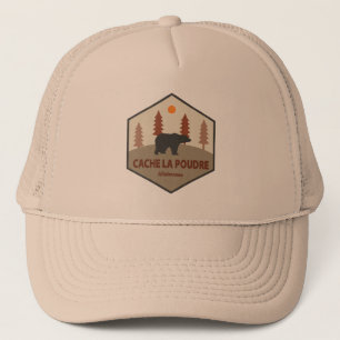 Cache La Poudre Wilderness Colorado Bear Truckerkappe