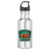 Cache La Poudre Wilderness Colorado Camping Edelstahlflasche (Vorderseite)
