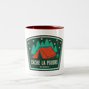 Cache La Poudre Wilderness Colorado Camping Zweifarbige Tasse