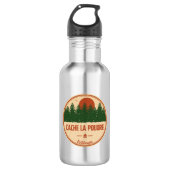 Cache La Poudre Wilderness Colorado Edelstahlflasche (Vorderseite)