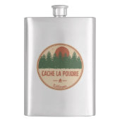 Cache La Poudre Wilderness Colorado Flachmann (Vorderseite)