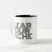 Cache löschen zweifarbige tasse (Vorderseite Links)