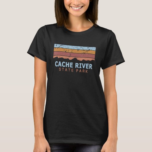 Cache River State Park Illinois Retro Cool T-Shirt (Vorderseite)