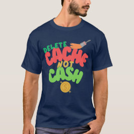 Cache und Bargeld in der Technologie T-Shirt