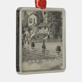 Cacheville Res, Madison-Mühle Silbernes Ornament (Rechts)